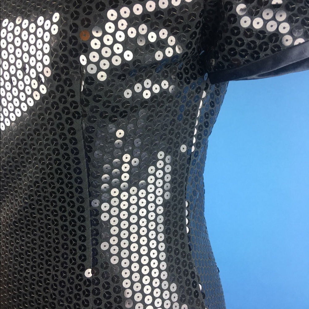 A.J. Bari black sequin cocktail dress - Picture 8 of 9